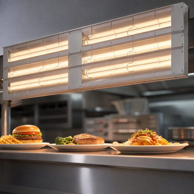Product image #3 for Hatco Glo-Ray 72-Inch Double Lighted Infrared Strip Heater