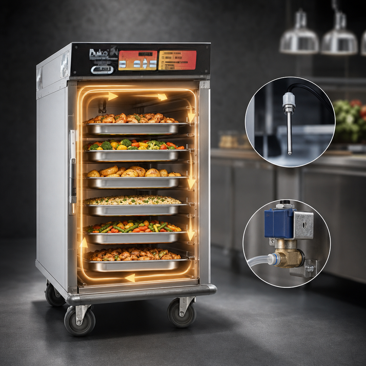 Product image #3 for Panco CH3000B-208 Half-Height Mobile Cook & Hold Cabinet, 9-Pan Capacity, 208V