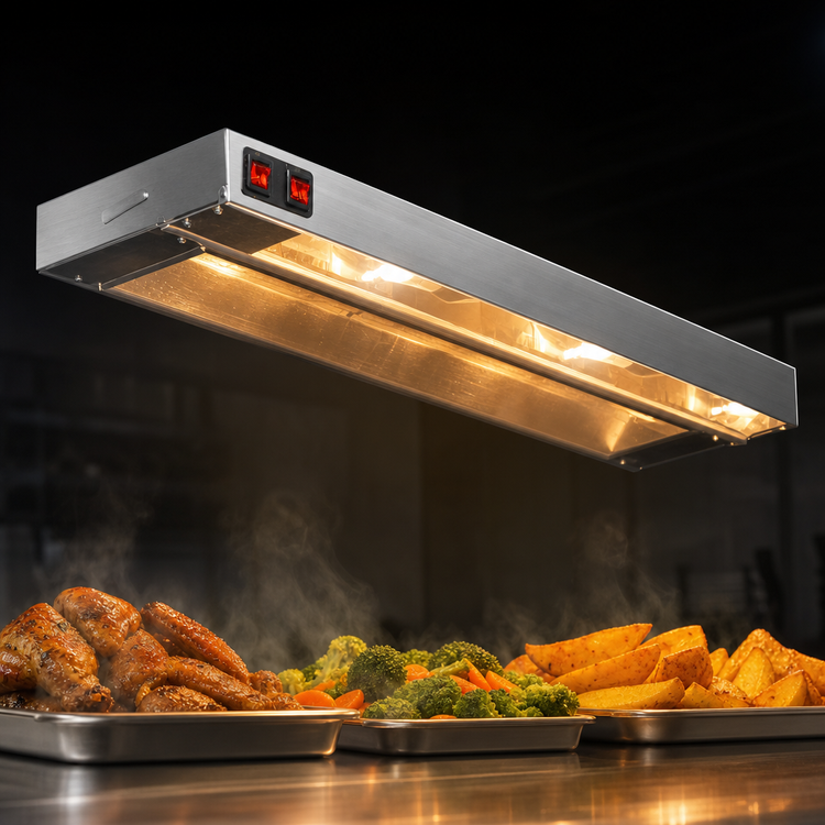 Product image #3 for RedHots 48-Inch Single Lighted High-Watt Rod-Type Strip Heat Lamp, 208V