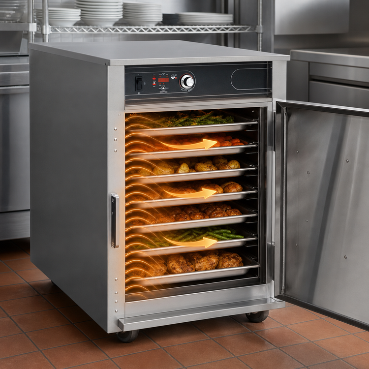 Product image #3 for FWE G2 Series Half-Height Mobile Low Temp Cook & Hold Cabinet, 7 Full-Size Pan Capacity
