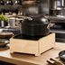 Thumbnail image #4 for Blonde Solid Wood Countertop Induction Cooktop Unit with Stove Included