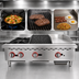 Thumbnail image #3 for Omcan 36-Inch Countertop Natural Gas Hot Plate, Charbroiler, and Griddle Combo