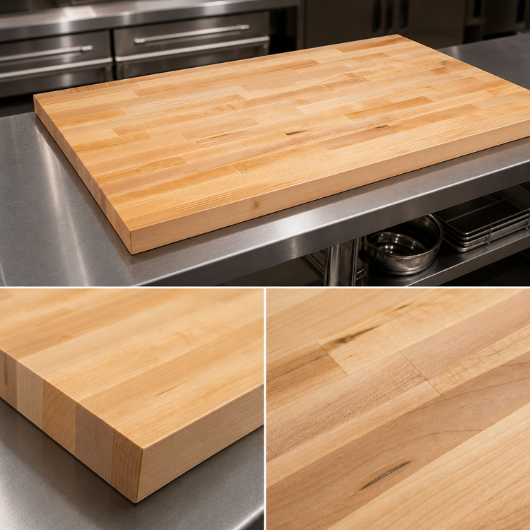 Product image #3 for John Boos SCT09A-O Laminated Northern Hard Rock Maple Work Table Top for Bakers' Tables, 108 x 25 x 1-1/2 Inches