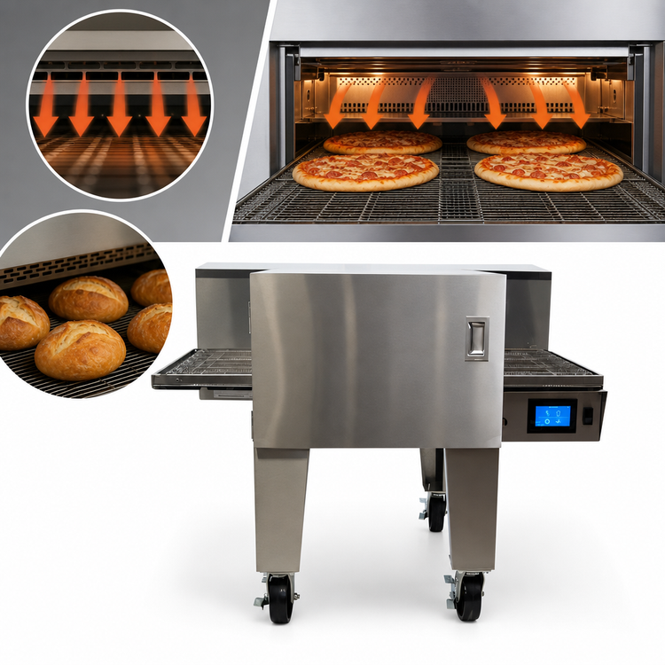 Product image #3 for Lincoln Aperion 24 Series Electric Impinger Conveyor Oven with 24 x 48-Inch Conveyor Belt, Floor Model