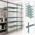 Thumbnail image #3 for Quantum 18-Inch Intermediate Overhead Track Shelving Kit with 86-Inch Posts, Green Epoxy Finish