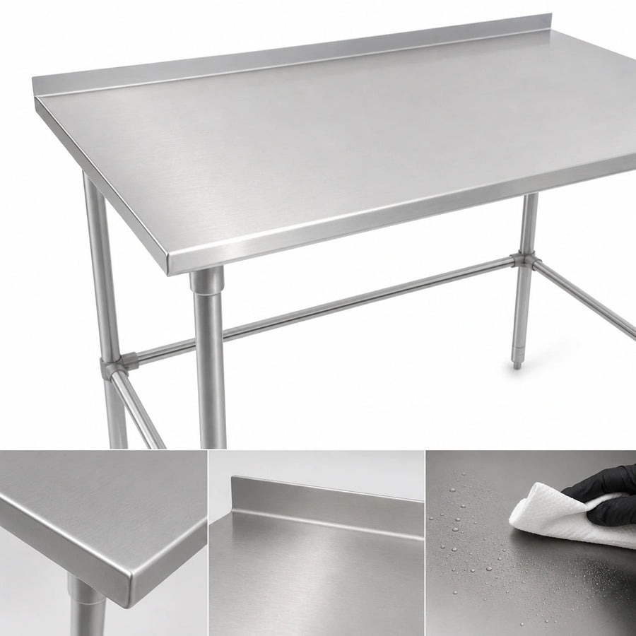 16-Gauge 300-Series Stainless Steel Top