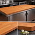 Thumbnail image #3 for John Boos Boos Block American Cherry Edge Grain Kitchen Countertop, 96 x 27 x 1-1/2 Inch, Varnique Finish, Flat No-Backsplash