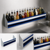 Thumbnail image #3 for Advance Tabco Prestige 54-Inch Single-Tier Stainless Steel Speed Rail, 13-Bottle Capacity