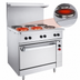 Thumbnail image #4 for Vulcan 36-Inch Electric Restaurant Range with 2 French Hotplates, 2 Hot Tops, and Oversized Oven