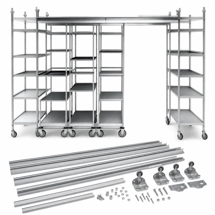 Product image #3 for Metro Top-Track 12 Ft. High-Density Storage Track Set