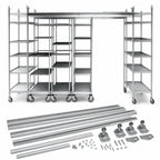 Thumbnail image #3 for Metro TOP-TRACK TTS12NA 12 ft Shelving Track Set with Tracks and Hardware