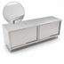 Thumbnail image #3 for John Boos 108 Inch x 24 Inch Stainless Steel Enclosed Work Table with Sliding Doors