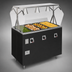 Thumbnail image #3 for Vollrath 2-Series Affordable Portable Deluxe 4-Well Hot Food Station with Breath Guard and Enclosed Storage Base
