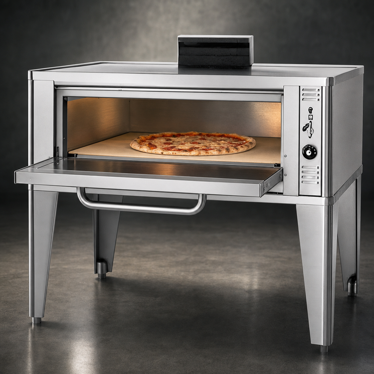 Product image #3 for Blodgett 961P Single Deck Gas Pizza Oven, 42 x 32 Inch Deck Interior, 50,000 BTU