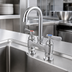 Thumbnail image #3 for OptiFlow Heavy Duty 4-Inch Centers Deck Mount Faucet with 5-Inch Gooseneck Spout