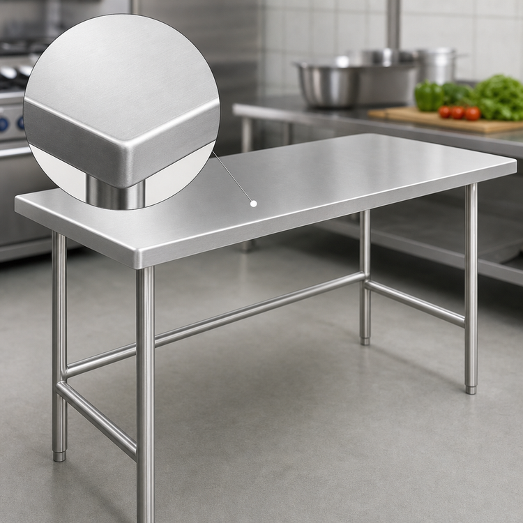 Product image #3 for Advance Tabco Stainless Steel Work Table with 14-Gauge 304 Top, 72 x 36 Inches