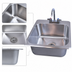 Thumbnail image #3 for BK Resources Deep Drawn One-Compartment Drop-In Sink with Deck-Mount Faucet and Basket Drain