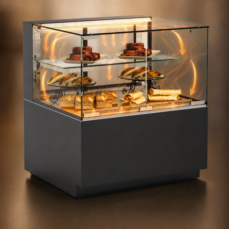 Product image #3 for Structural Concepts Reveal 35-3/4-Inch Freestanding Heated Self-Service Display Case with LED Lights