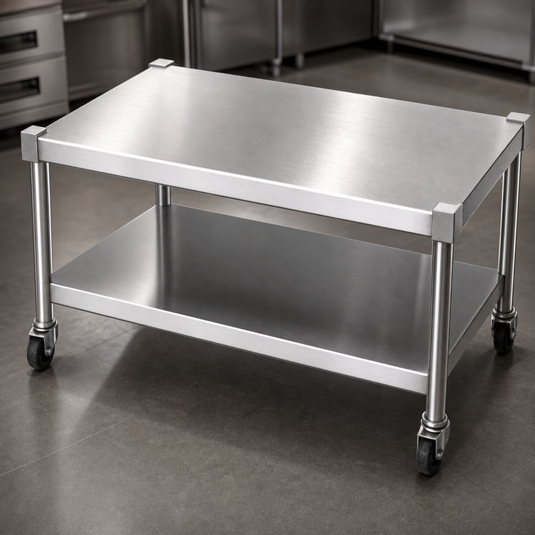 Product image #3 for Jade Range ST-36 36-Inch Stainless Steel Equipment Stand with Open Base and Undershelf