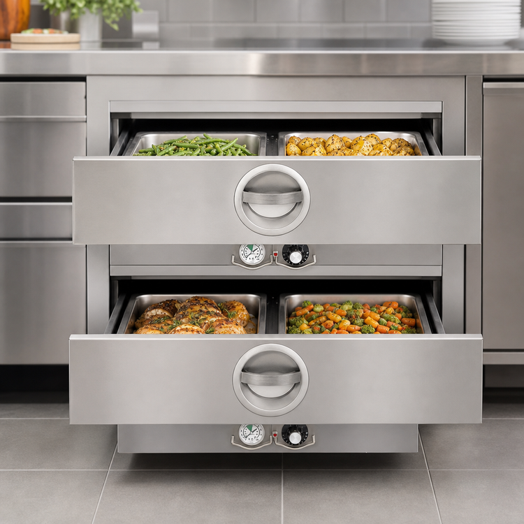 Product image #3 for Toastmaster Built-In 2-Drawer Food Warming Drawer with Thermostatic Controls