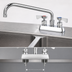 Thumbnail image #3 for Krowne Royal Series Deck Mount Manual Faucet, 12-Inch Swing Spout, 4-Inch Centers