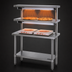 Thumbnail image #3 for Eagle Group 48-Inch Floor Model Pizza Holding Table with 2 Infrared Warmers, 208V