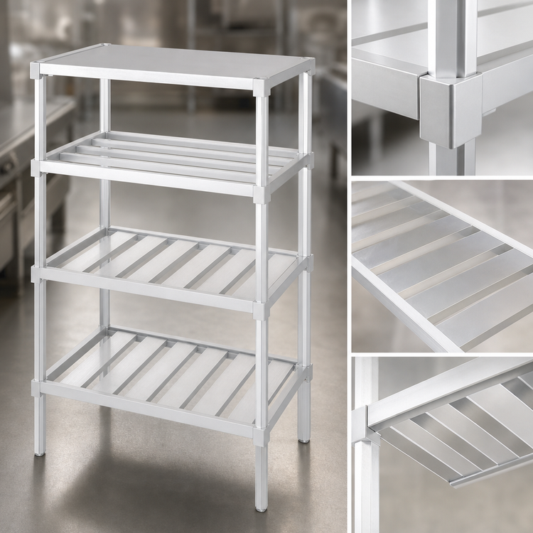 Product image #3 for Channel Manufacturing 60-Inch W x 20-Inch D Aluminum T-Bar Adjustable Shelf