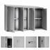 Thumbnail image #3 for Glastender WCH72 72-Inch Wall-Mounted Stainless Steel Cabinet with 4 Hinged Doors and Shelf