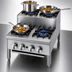 Thumbnail image #3 for Supreme 18-Inch Countertop Gas Step-Up Hotplate with 2 Open Burners and 2 Step-Up Open Burners