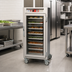 Thumbnail image #3 for Metro C5 6 Series 3/4 Height Mobile Heated Holding Cabinet with Clear Glass Doors and Universal Wire Slides