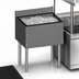 Thumbnail image #3 for CHOICE Extra Deep Underbar Ice Bin, 18 Inch Wide x 19 Inch Deep, 69 lb Capacity, Stainless Steel