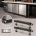 Thumbnail image #3 for Back Bar Cooler Channel Bar Set with Wheels