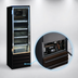 Thumbnail image #3 for Howard-McCray 19 Cu. Ft. One-Section Black Bottom-Mount Self-Contained Hinged Glass Door Freezer Merchandiser