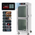 Thumbnail image #3 for Metro C5 8 Series Mobile Full-Height Heated Holding Cabinet with Touch-Screen Controls, Dutch Double Glass Doors, and Universal Wire Slides