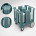 Thumbnail image #4 for Cambro Non-Adjustable Poker Chip Dish Caddy Cart, 4-Column, 12-1/4