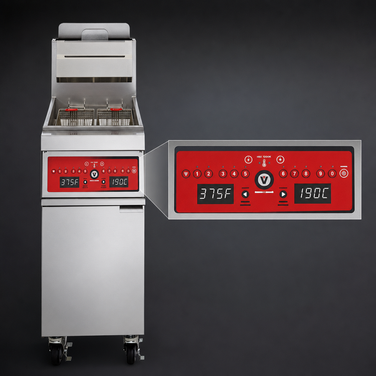 Product image #4 for Vulcan PowerFry3 21-Inch Free-Standing Gas Fryer with Digital Controls, 65-70 lb. Capacity