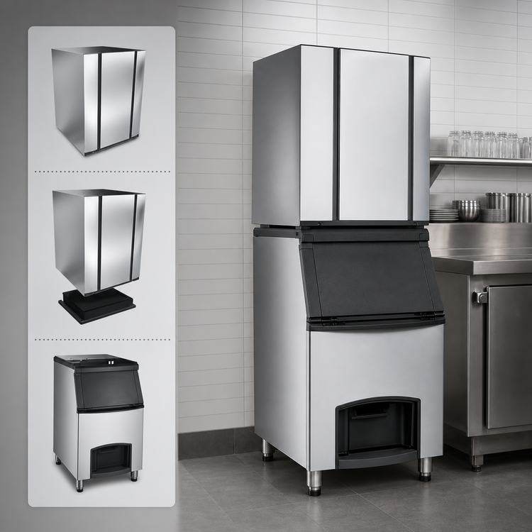 Product image #4 for Ice-O-Matic Elevation Series Modular Full Cube Ice Maker, Remote Condenser Cooled, 22.25-Inch Wide, 930 lb/Day