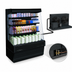 Thumbnail image #3 for Howard-McCray 30E Series 75-Inch Remote Multi-Purpose Open Merchandiser with Sliding Rear Access Doors, Black