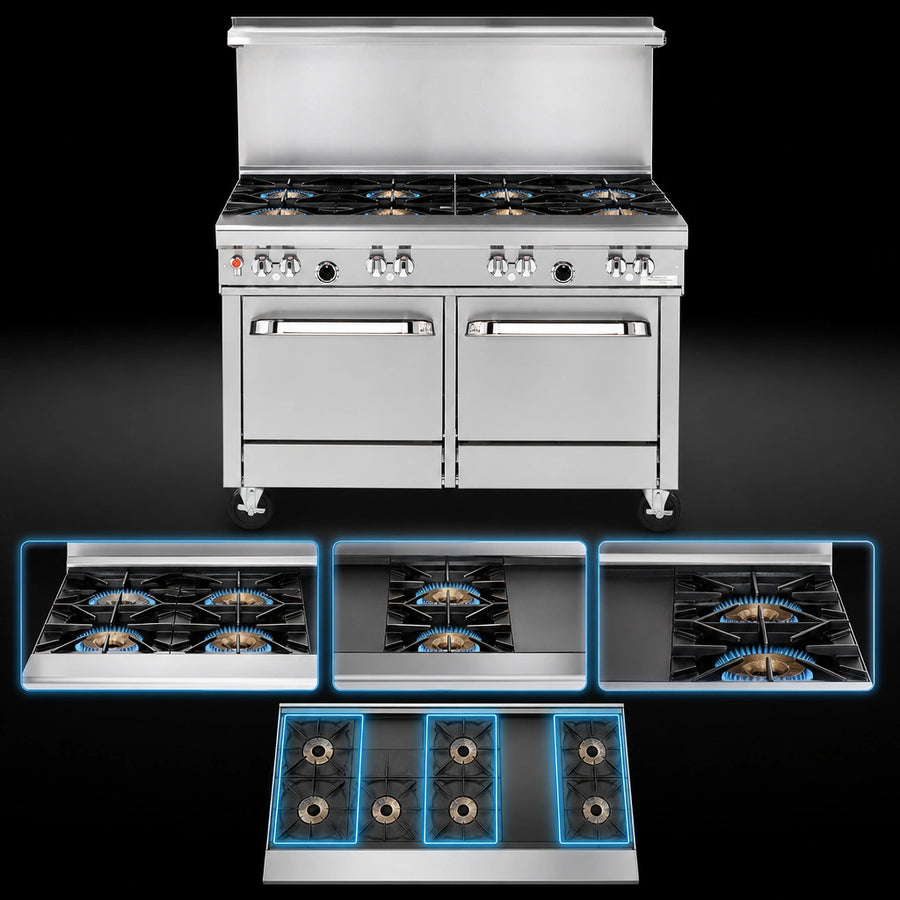 Seven-Burner Top Layout
