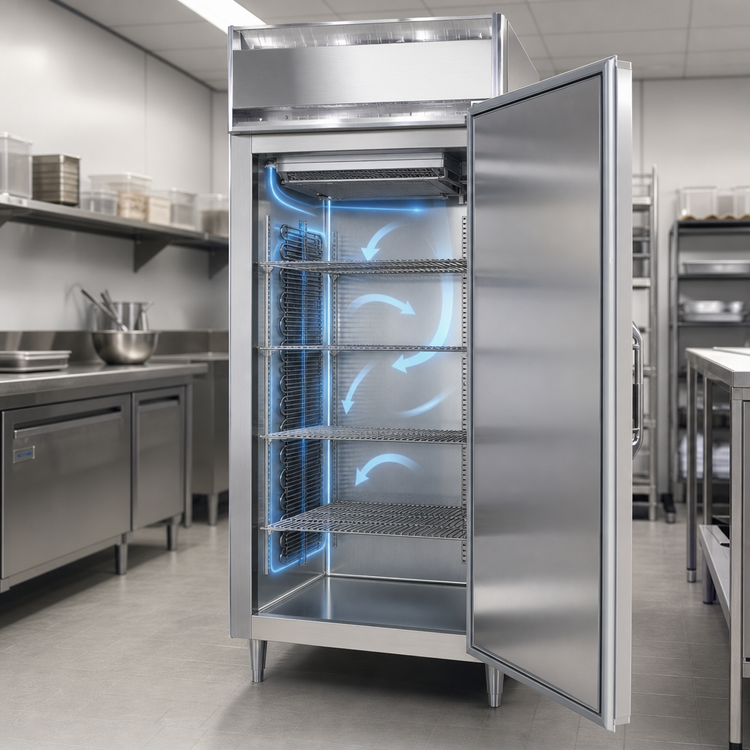 Product image #3 for Continental Refrigerator D1FXSN 1-Section Extra-Wide Shallow Depth Reach-In Freezer