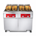 Thumbnail image #4 for Vulcan 4ER50AF 4-Vat Freestanding Electric Deep Fat Fryer with KleenScreen PLUS® Filtration, 50 lb. Per Vat