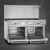 Thumbnail image #3 for Southbend Ultimate 60-Inch Gas Restaurant Range with Standard Oven and Convection Oven, Open Burner Top, and Backriser Shelf