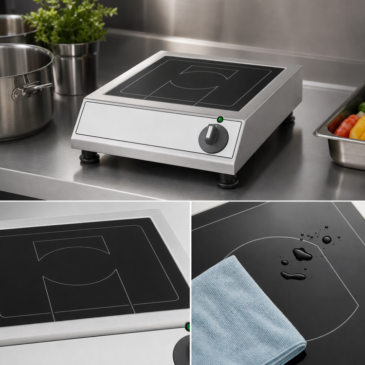Product image #3 for Garland Induction Green Heat Countertop Single-Burner Induction Baby Hob Cooktop