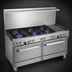 Thumbnail image #3 for Southbend Ultimate 60-Inch Gas Restaurant Range with 6 Burners, 24-Inch Griddle, and 2 Convection Ovens