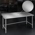 Thumbnail image #3 for Eagle Budget Series 60 Inch x 24 Inch 430 Stainless Steel Work Table with 1-1/2 Inch Rear Up-Turn