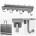 Thumbnail image #3 for Advance Tabco 6-Station Wall-Mounted Multiwash Hand Sink with Knee Valves and Gooseneck Spouts, 120-Inch, 16-Gauge 304 Stainless Steel