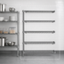 Thumbnail image #3 for Eagle Group Valu-Master 5-Tier Add-On Wire Shelving Unit, 60W x 18D x 86H, Pewter Gray Epoxy
