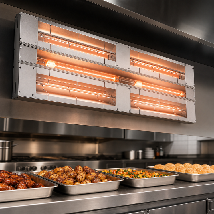 Product image #3 for Hatco Glo-Ray 18-Inch Double Lighted Infrared Strip Heater