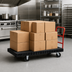 Thumbnail image #3 for Rubbermaid Commercial Heavy Duty 30 x 60 Inch Platform Truck, 2,000 lb Capacity, Black