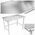Thumbnail image #3 for John Boos 60-7/8 Inch Stainless Steel Sorting Table with Raised Edge and Open Base